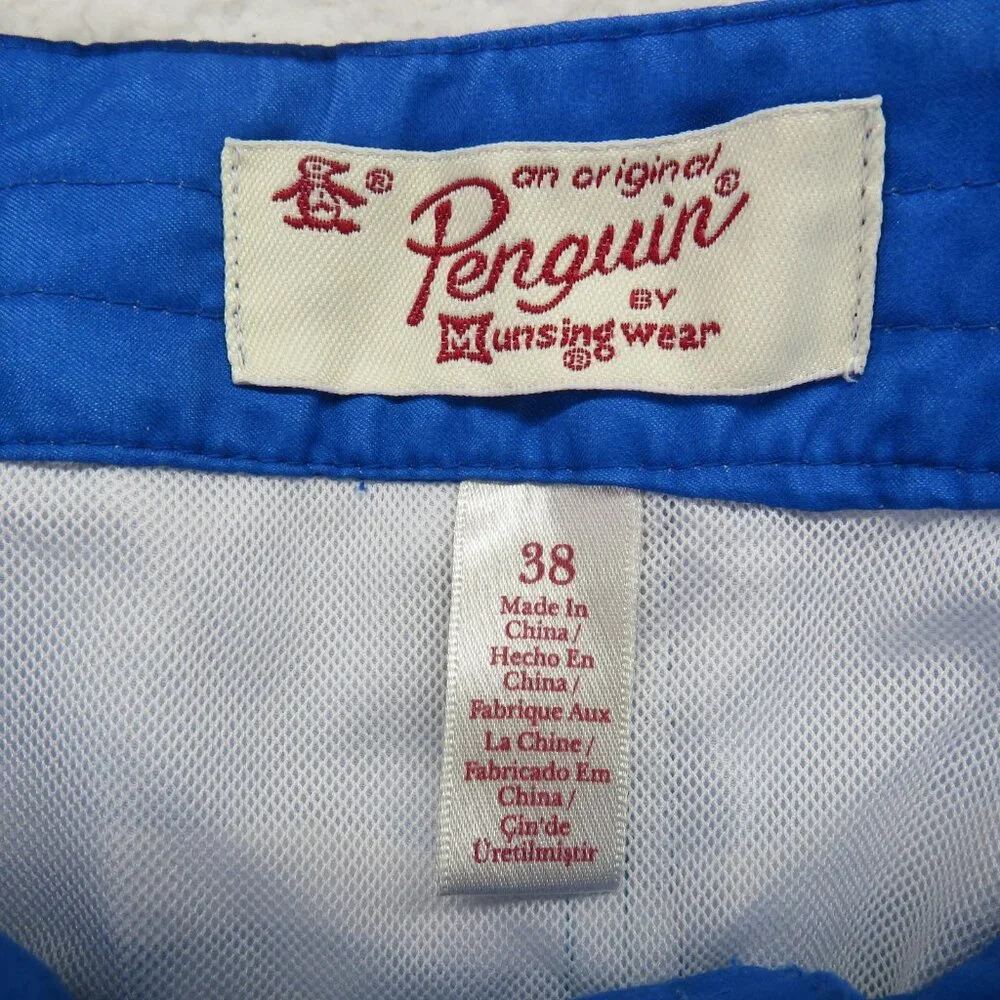 Original Penguin Swim Trunks Mens 38‎ Board Shorts Mesh Lined Pockets Swimwear
